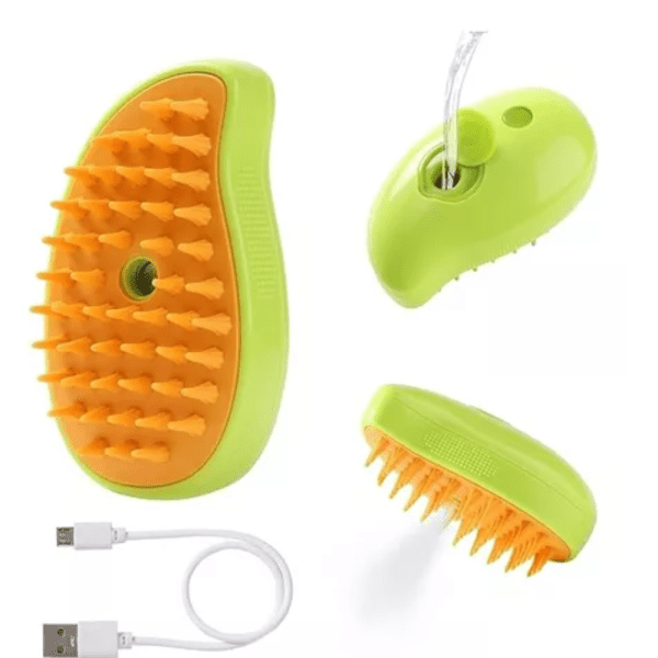<strong>Guau!</strong> Cepillo Saca Pelos Portátil con Vapor para Perros y Gatos, Carga USB - Imagen 2