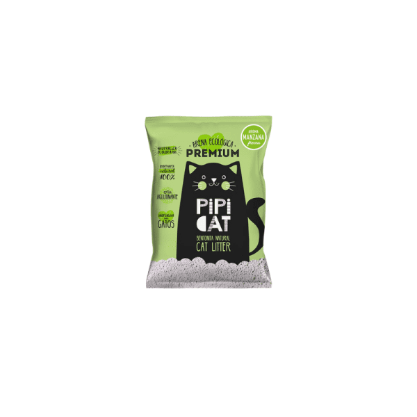 <strong>Pipi Cat</strong> Arena Sanitaria Aglutinante para Gatos, Aroma Manzana, Bolsa 15 kg