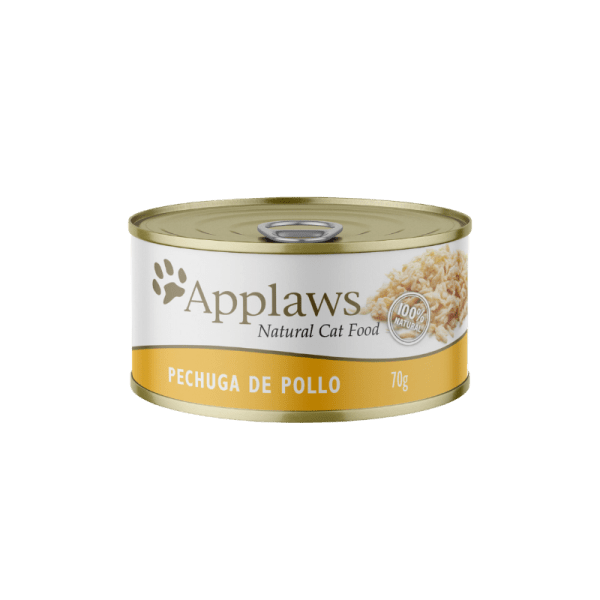 <strong>Applaws</strong> Cat Tin, Alimento Húmedo para Gatos, Pechuga de Pollo, lata de 70 gr