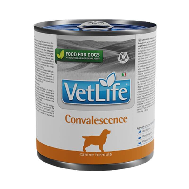 <strong>VetLife</strong> Convalescense , Alimento Húmedo Medicado para Perros, Restauración Nutricional, Lata de 300 gr