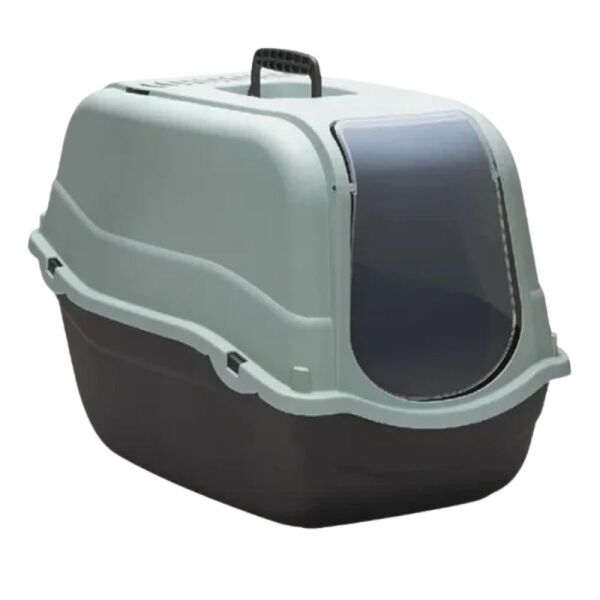 <strong>Marben Pets</strong> Romeo Eco Salvia, Baño Sanitario con Cubierta para Gatos con Filtro, Verde