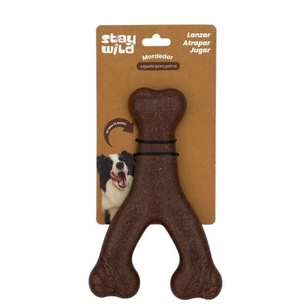 <strong>Marben Pets</strong> Hueso Interactivo y Dental Stay Wild de Fibra de Bambú, Juguete para Perros