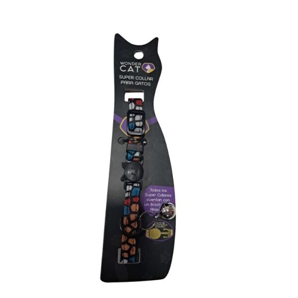 <strong>Wonder Cat</strong> Collar Seguro Anti ahorque para Gatos, Diseño Rocas