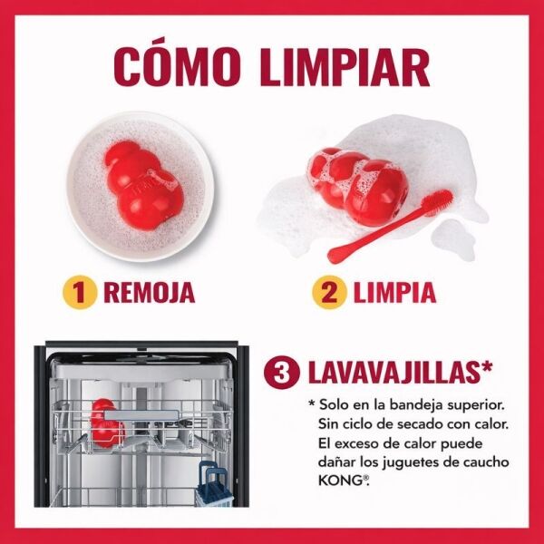 <strong>KONG</strong> Classic, Juguete de Caucho Natural, Recomendado para Perros de 38 kg o más, talla XXL - Imagen 5