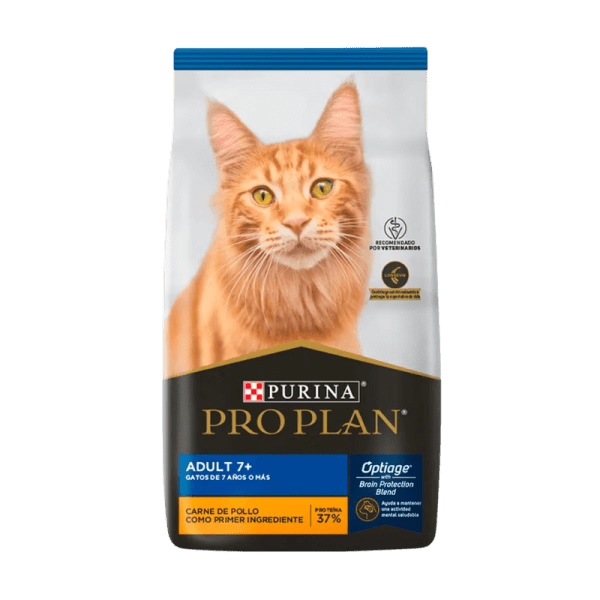 <strong>Purina Pro Plan</strong> Adult Cat +7, Alimento Seco para Gatos Senior, bolsa de 3 kg