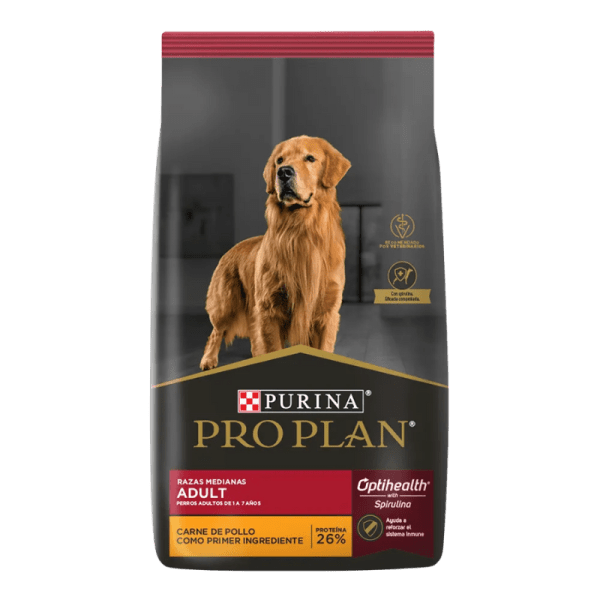 <strong>Purina Pro Plan</strong> Alimento Seco para Perros, Adulto, Raza Mediana, bolsa de 3-12 kg