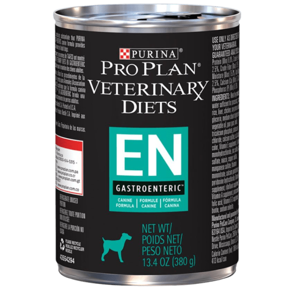 <strong>Purina Pro Plan Veterinary Diets</strong> EN Gastroenteric, Alimento Húmedo para Perros Gastroentérico, 380 gr, en lata