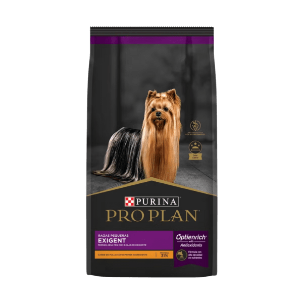 <strong>Purina Pro Plan</strong> Exigent, Alimento Seco para Perros Paladar Exigente, Raza Pequeña, bolsa de 3-7.5 kg