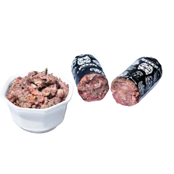 <strong>Barf</strong> Alimento Húmedo Natural Completo para Perros, Salmón, Caja 4 kg, 20 unidades de 200 gr, en sachet - Imagen 4