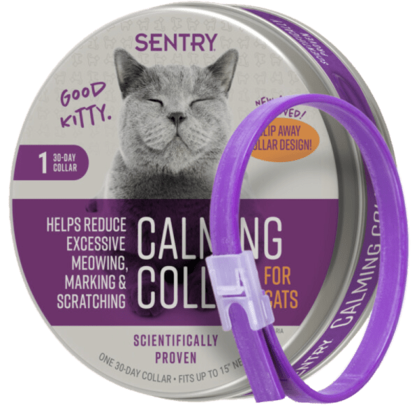 <strong>Sentry</strong> Calming Collar for Cats, Collar Calmante con Feromonas para Gatos, 30 días duración - Imagen 2