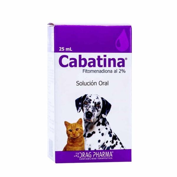 <strong>Cabatina</strong> Solución Oral, Antibiótico para Infecciones en Perros y Gatos, frasco de 20 ml