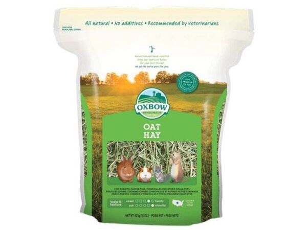 <strong>Oxbow</strong> Oat Hay, Heno de Avena para Roedores, bolsa de 425 gr
