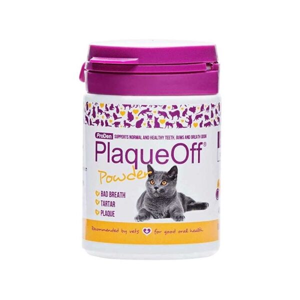 <strong>PlaqueOff</strong> Polvo para Gatos, Cuidado Dental, 40 gr