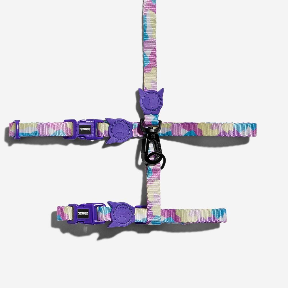 <strong>Zee.Cat</strong> Candy, Arnés y Correa Ajustables para Gatos, Longitud Correa 1.2 m