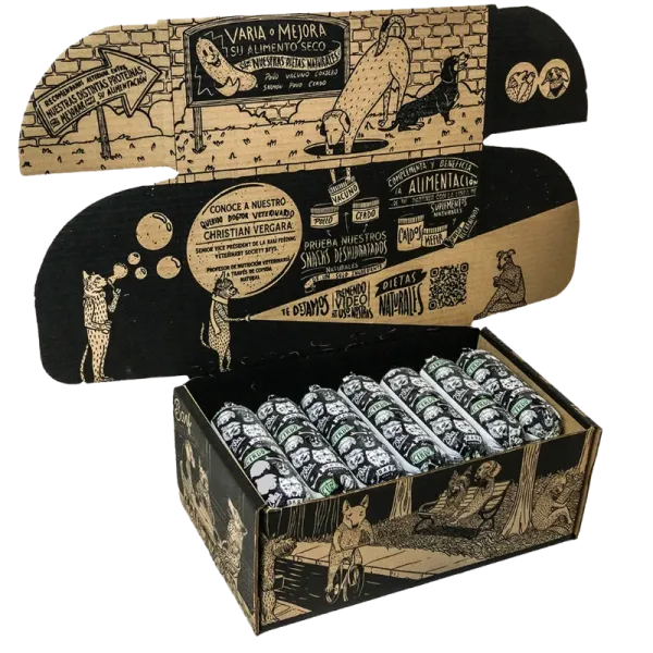 <strong>Barf</strong> Alimento Húmedo Natural Completo para Perros, Cerdo, Caja 4 kg, 20 unidades de 200 gr, en sachet - Imagen 2