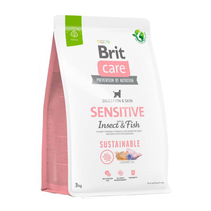 <strong>Brit Care</strong> Sensitive, Alimento Seco para Perros Estómago y Piel Sensible, Insecto y Pescado, bolsa de 1-3-12 kg - Imagen 2
