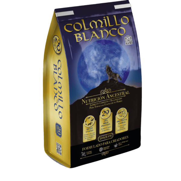 <strong>Colmillo Blanco Premium</strong> Fórmula Criadores Alimento Seco para Perros, bolsa de 20 kg