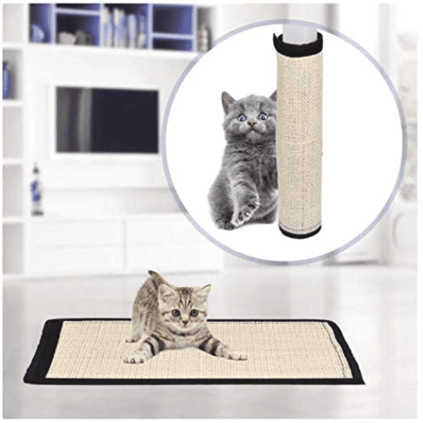 <strong>Marben Pets</strong> Manta para Rascar Gatos, Protección para Muebles, Sisal Natural