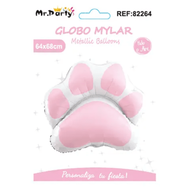 <strong>Mr Party</strong> Globo Mylar, Patita Rosada, 64 x 68 cm - Imagen 2