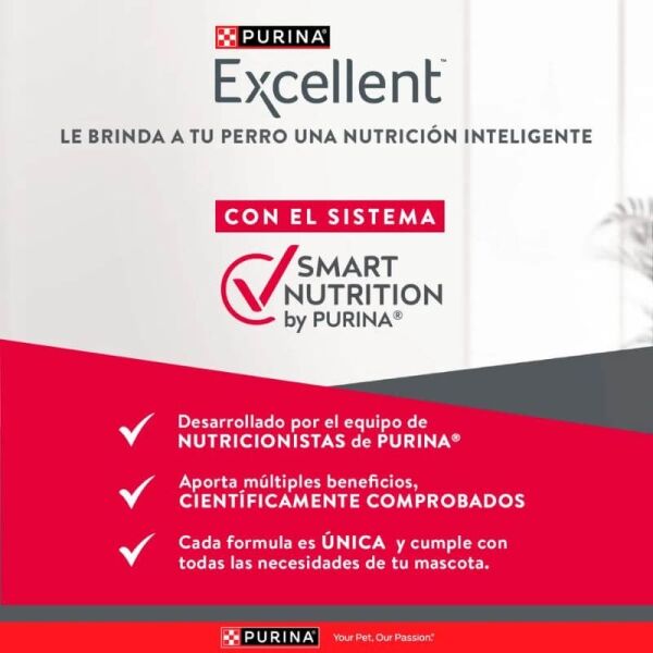 <strong>Purina Excellent</strong> Mantenimiento, Alimento Seco para Perro Adulto, Todos los Tamaños, bolsa de 15 kg - Imagen 3