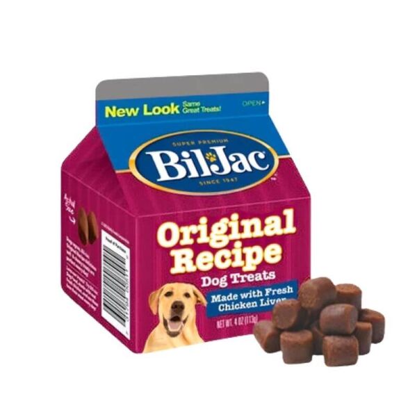 <strong>Bil Jac</strong> Original Recipe, Snack para Perros, Hígado de Pollo, caja de 113 gr