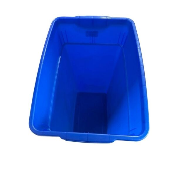 <strong>Guau</strong> Contenedor con Tapa Hermética, Capacidad 50 litros, Color Azul con tapa Blanca - Imagen 2