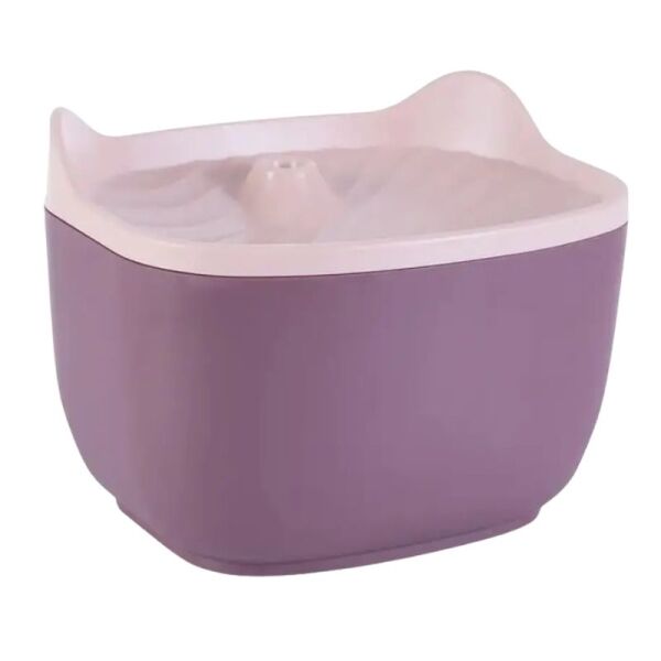 <strong>Marben Pets</strong> Fuente Bebedera Eléctrica para Gatos, Capacidad 2.5 lt, Color Rosado y Burdeo