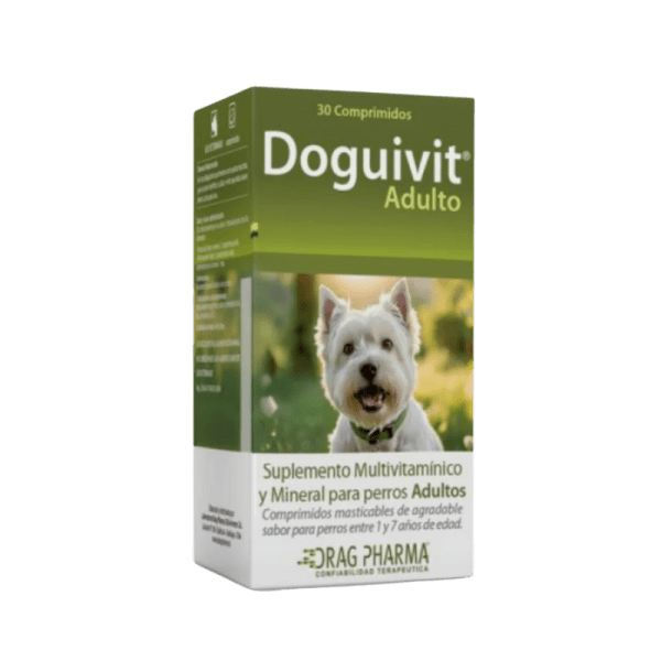 <strong>Doguivit</strong> Adulto, Suplemento Multivitamínico y Mineral para Perros Adultos, 30-60 Comprimidos - Imagen 3