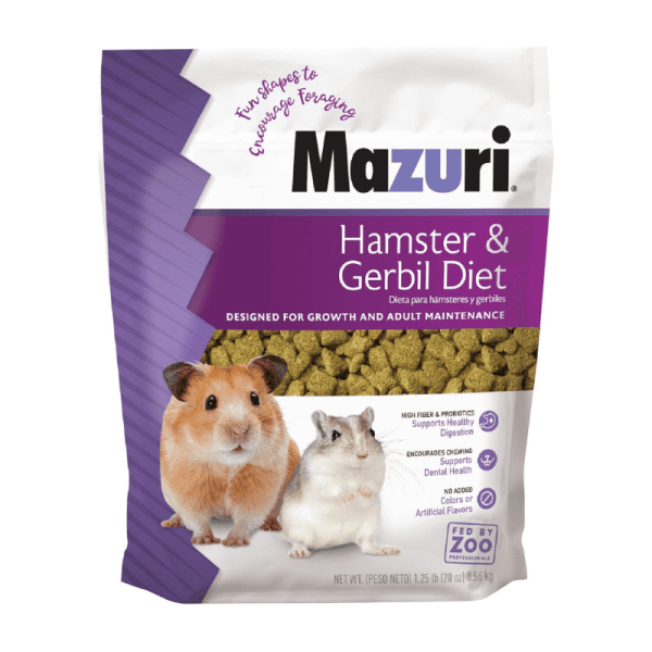<strong>Mazuri</strong> Hamster and Gerbil Diet, Alimento para Hamsters y Jerbos, bolsa de 350 gr