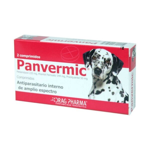 <strong>Panvermic</strong> Antiparasitario Interno para Perros, 2 comprimidos (dosis cubre 10 kg)
