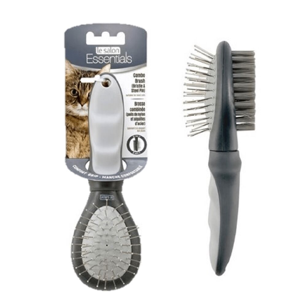 <strong>Le Salon Essentials</strong> Cepillo Pin 2 en 1 Small para Gatos, Cuidado General - Imagen 2