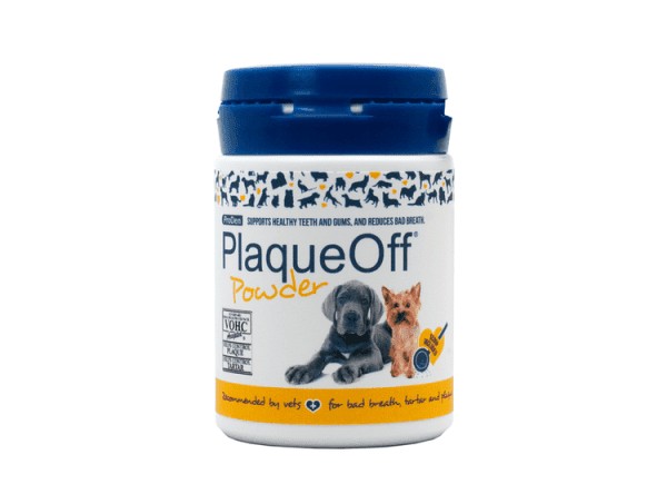 <strong>PlaqueOff</strong> Polvo Dental para Perros, Frasco de 40 gr