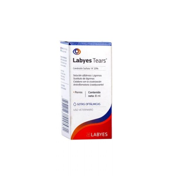 <strong>Labyes</strong> Tears, Lubricante Ocular y Sustituto de Lágrimas para Perros y Gatos, gotario de 8 ml