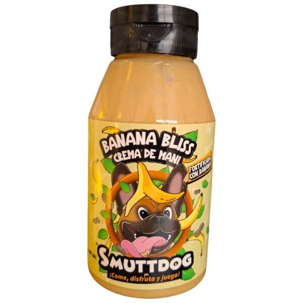 <strong>Smuttdog</strong> Banana Bliss, Mantequilla de Maní y Plátano, botella de 260 grs