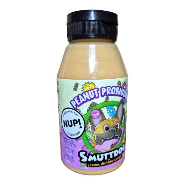 <strong>Smuttdog</strong> Peanut Probiotics, Mantequilla de Maní con Probióticos, botella de 260 gr