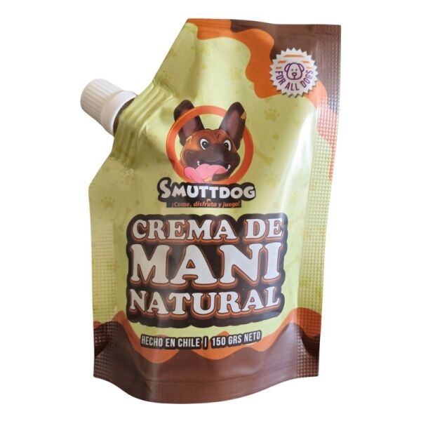 <strong>Smuttdog</strong> Crema de Mantequilla de Maní Natural, envase de 150 gr