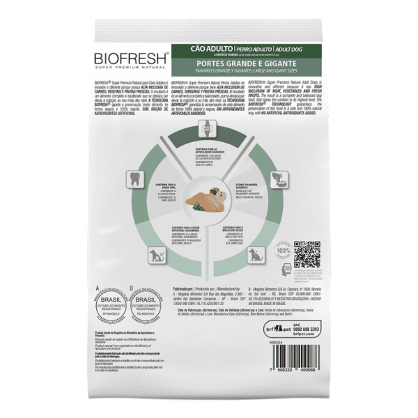 <strong>Biofresh</strong> Alimento Seco para Perros, Cachorro, Raza Grande/Gigante, bolsa de 15 kg - Imagen 3