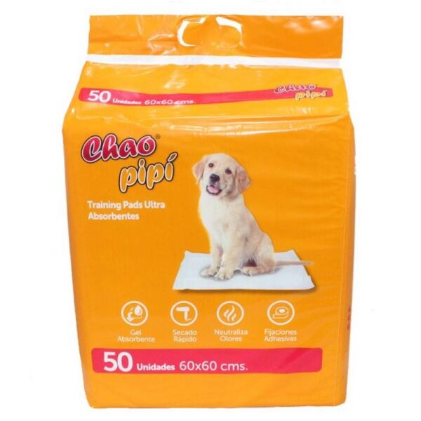 <strong>Chao Pipí</strong> Sabanillas Absorbentes para Perros, 60 x 60 cm, Paquete de 30 Unidades - Imagen 3