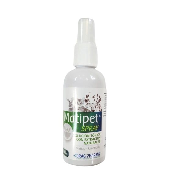 <strong>Matipet</strong> Spray Cicatrizante, Antiinflamatorio y Analgésico para Perros y Gatos, botella 100 ml