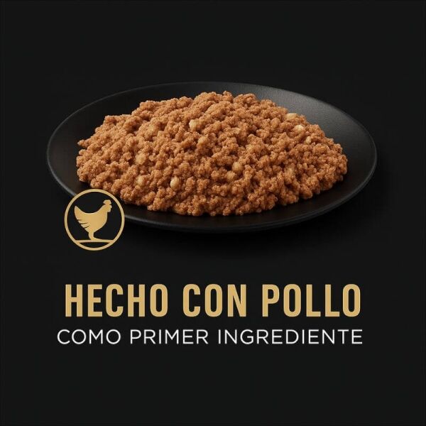 <strong>Purina Pro Plan</strong> Alimento Húmedo para Perros, Adulto, Pollo y Arroz, 368 gr por lata, pack de 12 latas - Imagen 2