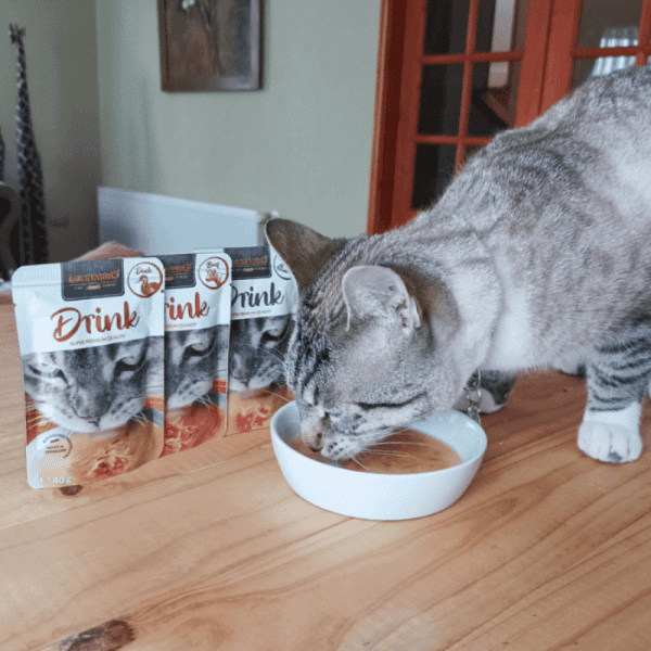 <strong>Leonardo</strong> Drink Beef, Sopa de Vacuno, Alimento Húmedo para Gatos, sachet de 40 gr - Imagen 3