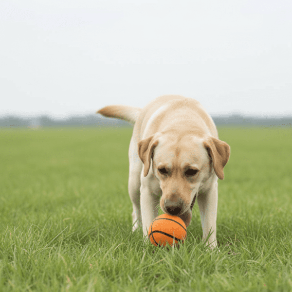 <strong>Turbo Dog</strong> Pelota para Perros, Estilo Tenis de Básquetbol, con Sonido, 12 cm - Imagen 2