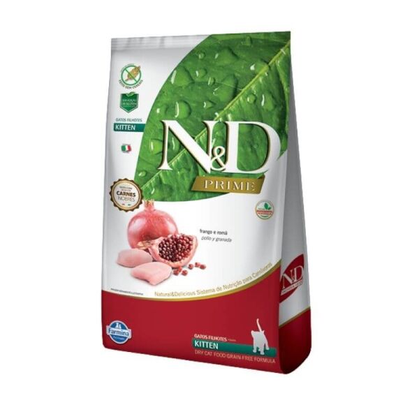 <strong>N&D</strong> Prime Pollo y Granada para Gatitos, 1.5 kg
