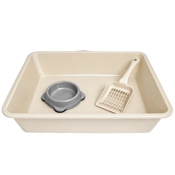 <strong>Marben Pets</strong> Kit Bandeja Sanitaria + Pala + Plato, talla XL