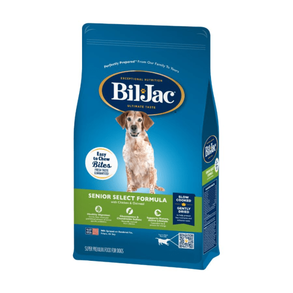 <strong>Bil Jac</strong> Senior Select, Alimento Seco para Perros, Senior, Raza Mediana/Grande, bolsa de 2,72-6,9-13,6 kg
