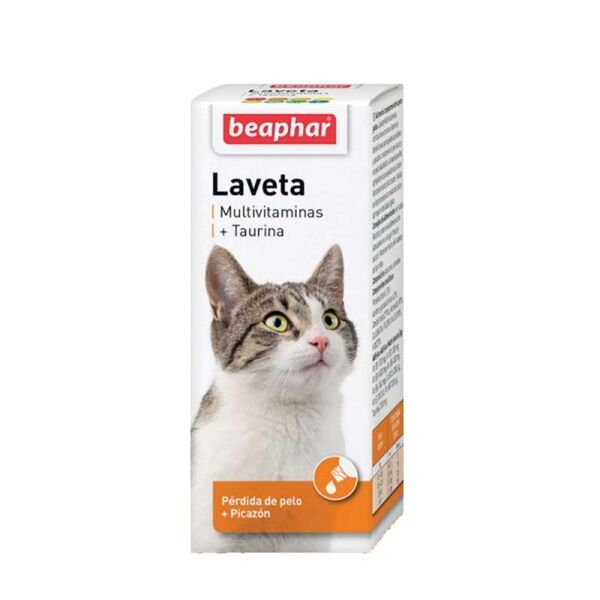 <strong>Beaphar</strong> Multi-Vit Laveta + Taurina, Suplemento Nutricional para Salud General en Gatos, frasco de 50 ml