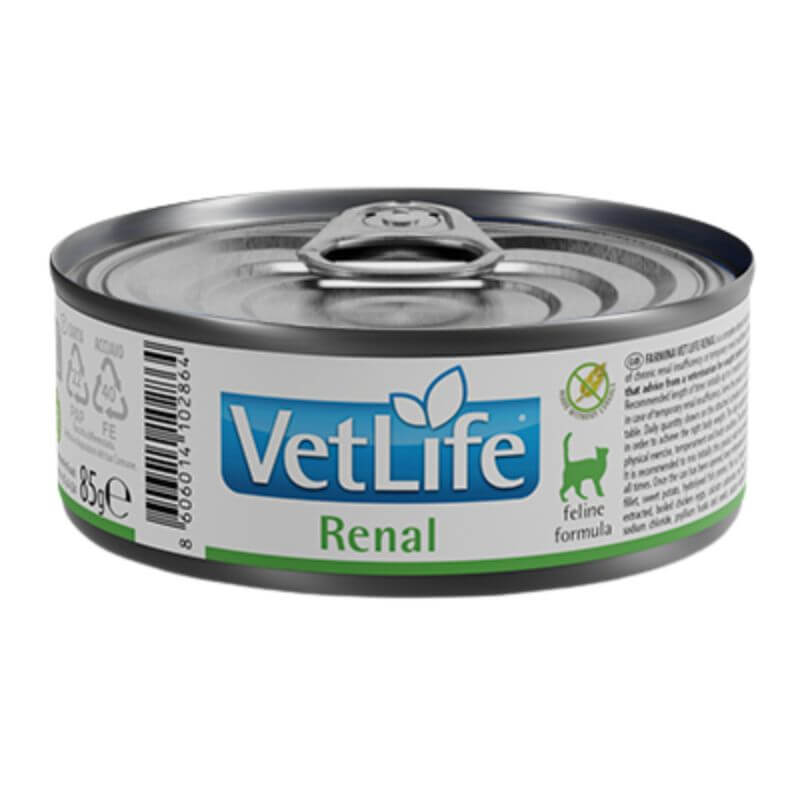 <strong>VetLife</strong> Renal, Alimento Húmedo para Gatos Adultos, 85 gr