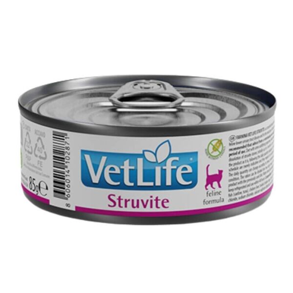 <strong>VetLife</strong> Struvite, Alimento Húmedo para Gatos Adultos con Cálculos de Estruvita, 85 gr