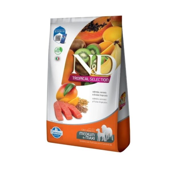 <strong>N&D</strong> Tropical Selection Salmón para Perros Medianos y Grandes, 10 kg
