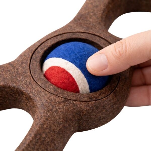 <strong>Stay Wild</strong> Mordedor Infinito de Fibra de Bambú con Pelota, largo de 36 cm - Imagen 3